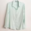 Camisa Feminina Tradicional Viscolinho Manga Longa Verde Bebê