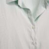 Camisa Feminina Tradicional Viscolinho Manga Longa Verde Bebê