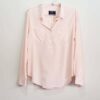 Camisa Feminina Tradicional Manga Longa Tencel Rosa Bebê