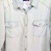 Camisa Feminina Tradicional Manga Longa Tencel Cor Jeans Claro