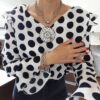 Conjunto Colar Tibetano Caquinho Branco + Pulseira Elo Cadeado-22