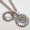 Conjunto Colar Tibetano Caquinho Branco + Pulseira Elo Cadeado-22