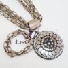 Conjunto Colar Tibetano Caquinho Branco + Pulseira Elo Retangular-24