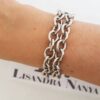 Conjunto Colar Tibetano Caquinho Turquesa + Pulseira Elo Cadeado-22