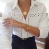 Conjunto São Bento Banho Ouro Colar Corrente Aço Elo Português-106 + Pulseira