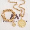 Conjunto São Bento Banho Ouro Colar Corrente Aço Elo Português-106 + Pulseira