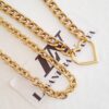 Conjunto Banho Ouro Colar Choker + Colar Coração Correntes Aço