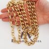 Conjunto Banho Ouro Colar Curto Elo Português + Colar Duplo Elo Grumet