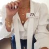 Conjunto Banho Ouro 3 Colares Pingentes + Pulseira Cadeado Strass