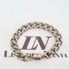 Conjunto 3 Pulseiras Pingentes Moda Corrente Aço Elos Grandes Banho Galvânico