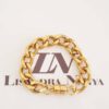 8314b Pulseira Elo Grumet-168 Banho Ouro 1 volta Corrente Aço Fecho ímã
