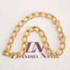 Conjunto 2 Colares + Pulseira Elo Trabalhado Banho Ouro Desconectável