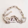 Conjunto Colar + Pulseira Combinando Elo Grande Oval Banho Galvânico Prateado