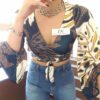Conjunto Retangular Prateado Combinado Colar + Pulseira Banho Galvânico