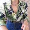 Conjunto 2 Colares + Pulseira Elos Ovais Gigantes Banho Galvânico Prateado