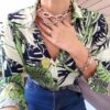 Conjunto 2 Colares + Pulseira Elos Ovais Gigantes Banho Galvânico Prateado