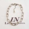Conjunto 3 Colares + 1 Pulseira Pingentes Cadeado Carta Amor Banho Prateado
