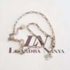 Conjunto 3 Colares + 1 Pulseira Pingentes Cadeado Carta Amor Banho Prateado