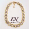 Conjunto 3 Colares + 3 Pulseiras Mistos Banho Ouro e Prateado Combinados