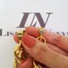 Conjunto 3 Pulseiras Trabalhadas Banho Ouro Elos Conectáveis Grandes Metal