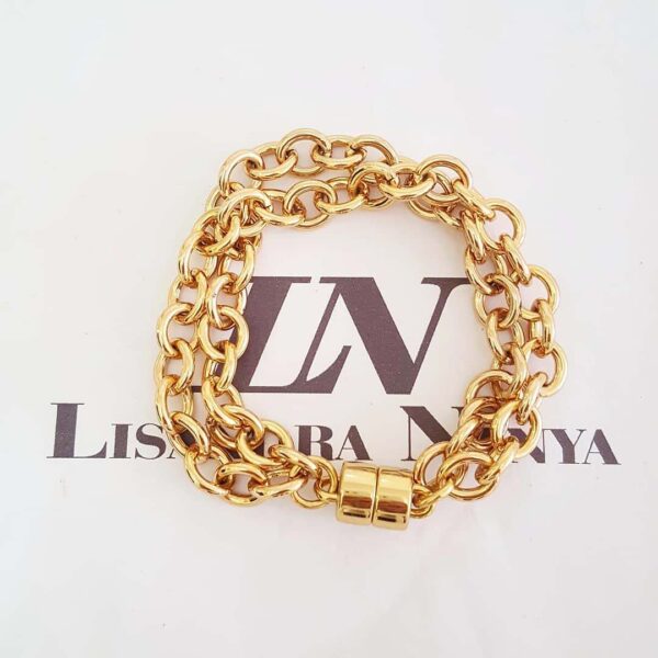 Conjunto 3 Pulseiras Delicadas Pulso Cardíado Coração Banho Ouro