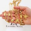 Conjunto Banho Ouro 3 Colares Motivo Mar/Praia + Pulseira Estrela do Mar