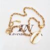Conjunto 3 Colares + 3 Pulseiras Tema Mar e Verão Banho Ouro