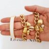 Conjunto 3 Colares + 3 Pulseiras Tema Mar e Verão Banho Ouro