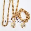 Conjunto Combinado 2 Colares + Pulseira Mistério Elo Grumet Banho Ouro