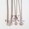 Conjunto Prateado Colar Choker + Colar Curto + Colar Médio Conjunto 3 Colares Cadeado Olho Grego Banho Prateado Corrente Aço