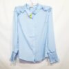 Camisa Feminina Tradicional Babadinhos Ombro Manga Longa Lastex