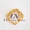 Pulseira Elos Redondos Enormes Banho Ouro Corrente Aço Fecho Ímã