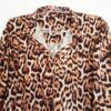 Chamise Feminina Mulet Oversize Manga Bufante Animal Print Onça