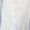Camisa Manga Bufante Longa Azul Bebê Renda Trabalhada