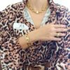 Pulseira Elo Retangular Grande Metal Banho Ouro Cadeado c/ Strass 