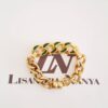Conjunto Banho Ouro Pulseira + 2 Colares Corrente Grossa Diamantada