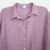 Chamise Feminina Lilás Tradicional Manga Longa Tecido Trabalhado Abertura