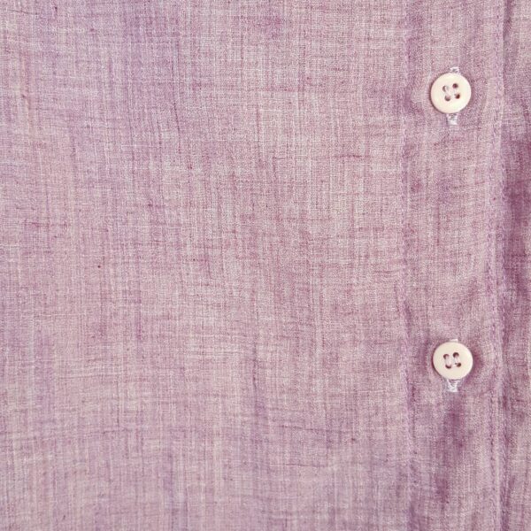 Chamise Feminina Lilás Tradicional Manga Longa Tecido Trabalhado Abertura
