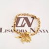 Conjunto 4 Pulseiras Sorte Figa Hamsa Ferradura Olho Banho Ouro Fecho Ímã