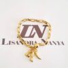 Conjunto 4 Pulseiras Sorte Figa Hamsa Ferradura Olho Banho Ouro Fecho Ímã