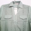 Camisa Feminina Tradicional Lasie Forro Frontal Furinhos Trabalhados Verde
