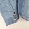 Camisa Jeans Feminina Tradicional Manga Longa Botões Embutidos