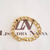 8602b Conjunto 4 Pulseiras Sorte Olho Grego Trevo Banho Ouro Corrente Aço