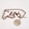 Conjunto Árvore da Vida Prateado Recorte Laser Colar + Pulseira Ímã