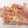 Conjunto 3 Colares Fashion Mistério Cobra Banho Ouro Corrente Aço