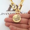 Conjunto 3 Colares Fashion Mistério Cobra Banho Ouro Corrente Aço
