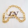Conjunto 4 Colares Combinados Elos Grandes Banho Ouro Corrente Aço