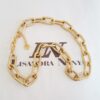 Conjunto 4 Colares Combinados Elos Grandes Banho Ouro Corrente Aço