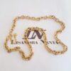 Conjunto 4 Colares Combinados Elos Grandes Banho Ouro Corrente Aço