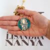 Conjunto Combinado 3 Colares Elo Retangular Banho Ouro Pingente Tibetano
